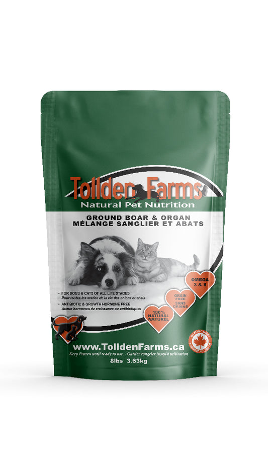 Raw dog food, raw pet food, frozen raw dog food, raw dog meals, natural raw dog food, raw food for dogs, BARF diet for dogs, biologically appropriate dog food, fresh raw dog food, healthy dog food, grain-free dog food, holistic dog food, raw dog food delivery, raw nutrition for pets, raw dog food Canada, Ottawa, Local, Gatineau, Wakefield, Chelsea, Russel, tollden farms, boar, organs