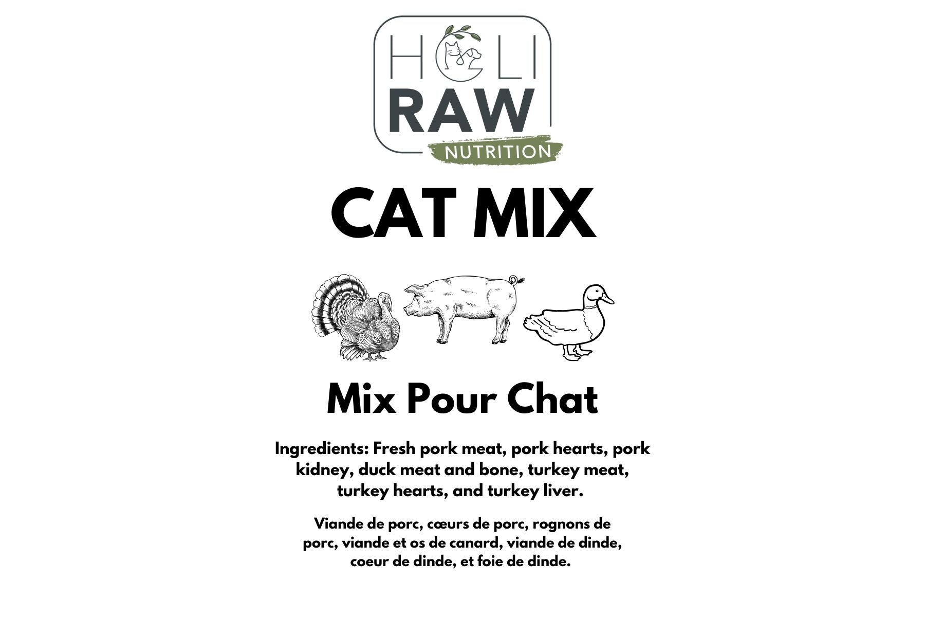 HoliRaw Cat Mix (Containers)