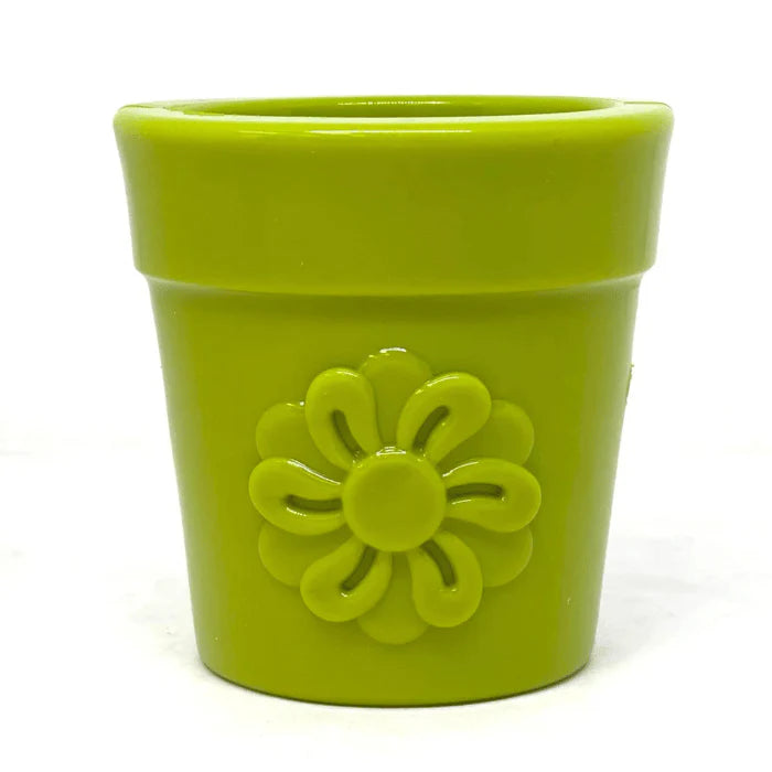 Sodapup Flower Pot Green treat dispenser