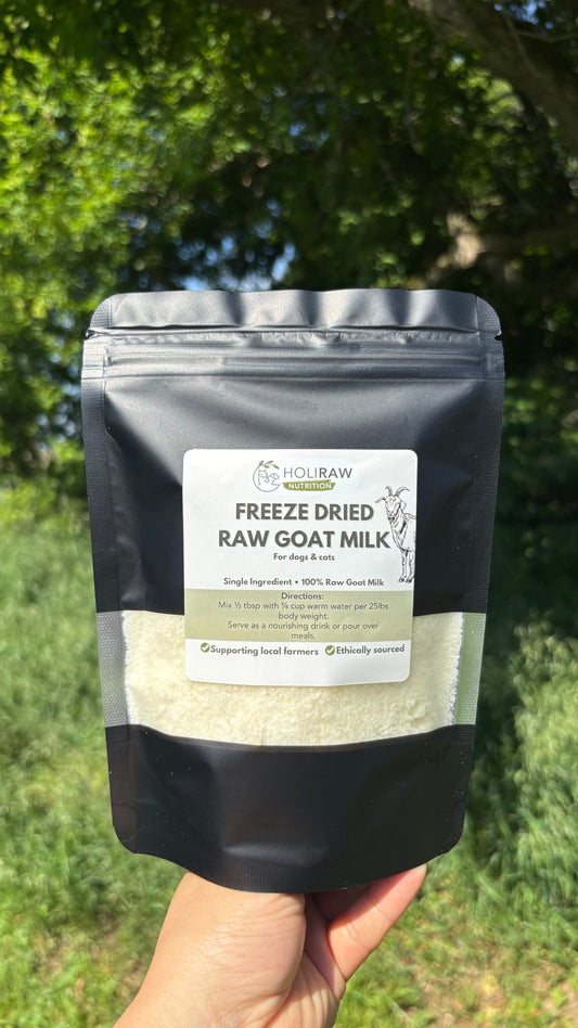 Freeze dried goat milk