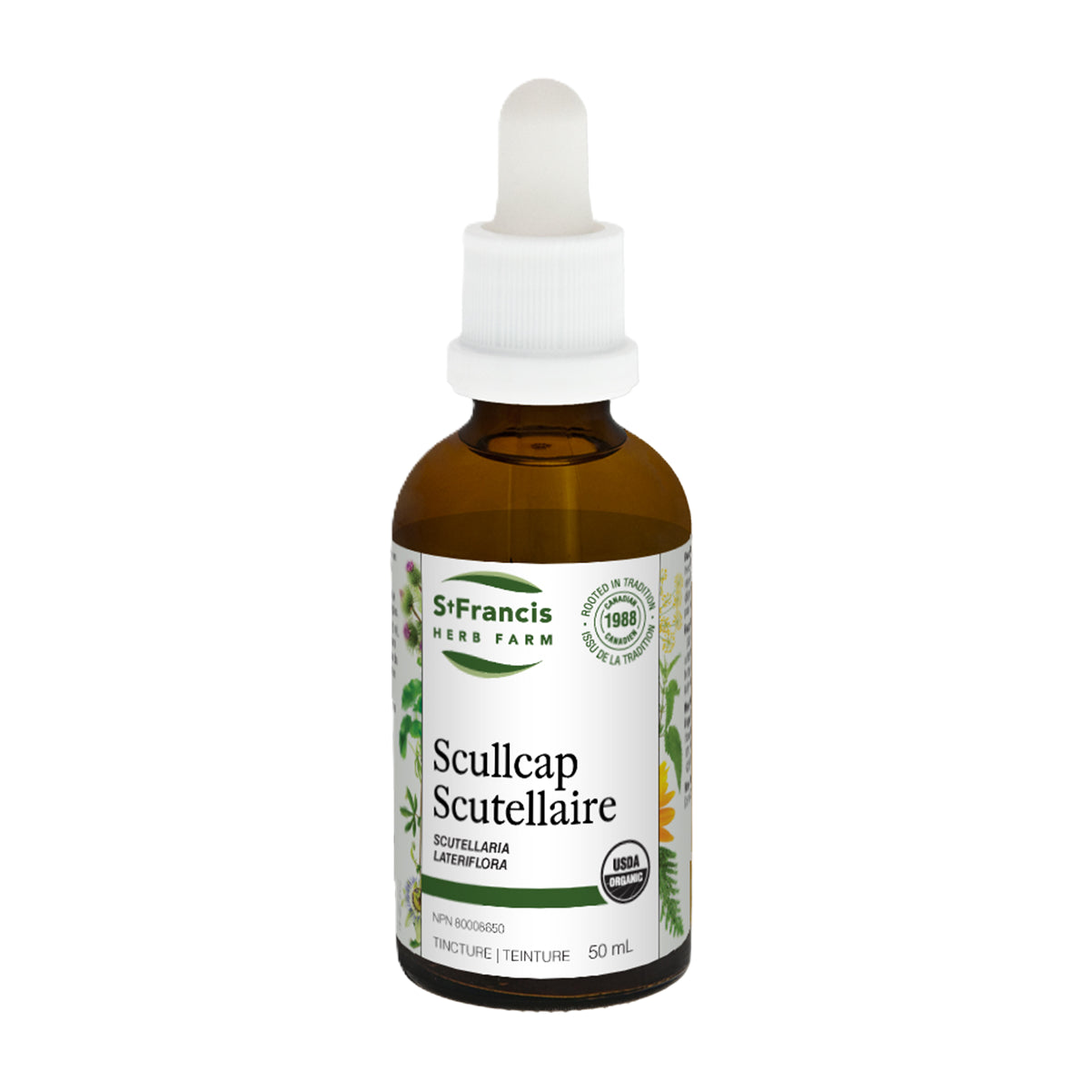 St. Francis Scullcap 50mL - Organic and Canadian Owned